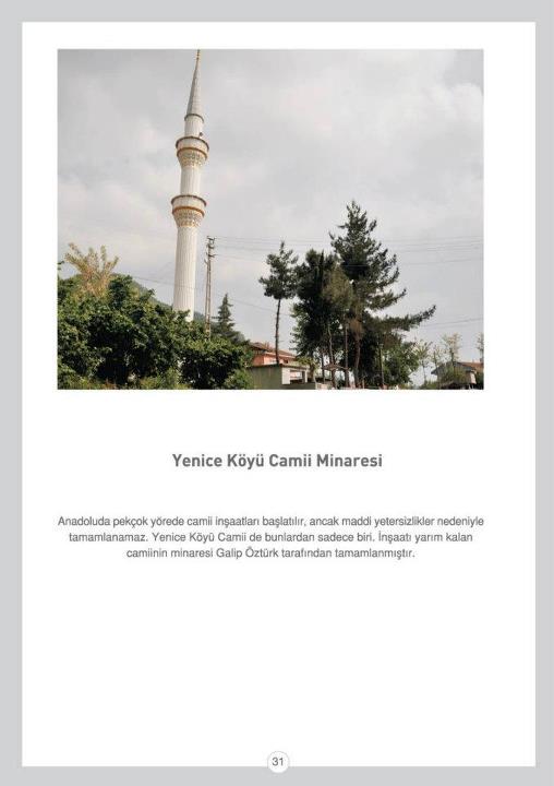 Yenice Köyü Camii Minaresi